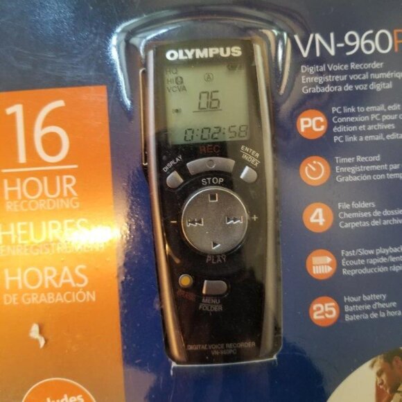 Olympus 960PC Digital Voice Recorder with PC link - Picture 2 of 5